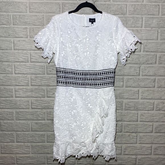 NWT MSRP $149 Bardot Reese Lace A-Line Dress Large - Picture 4 of 11